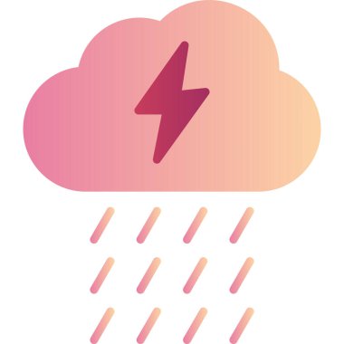 Rain modern vector icon illustration