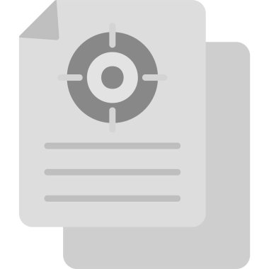 Objektif modern simge, vektör illüstrasyonu 