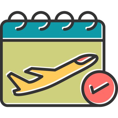 Takvim simgesi, modern tasarım illüstrasyonu