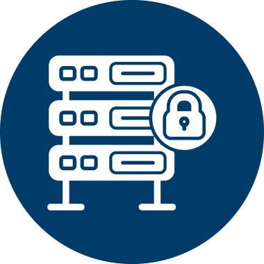 Sunucu. Web simgesi basit illüstrasyon