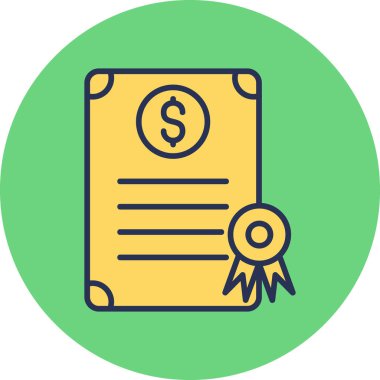 Bond simgesi, modern tasarım illüstrasyonu