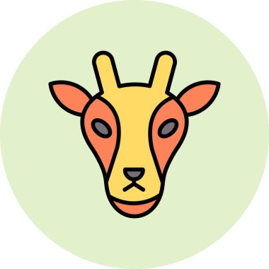 Bir zürafanın vektör çizimi