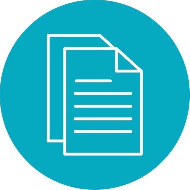 Belge simgesinin vektör illüstrasyonu