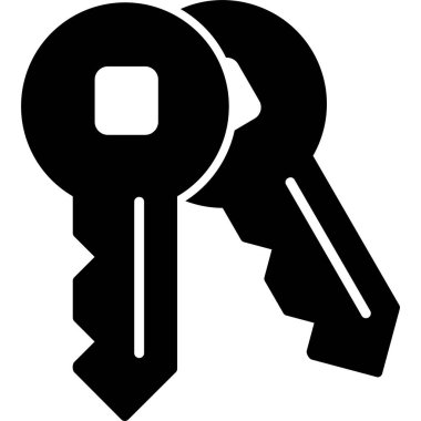 vektör tuşları simgesi renk arkaplanında izole edildi