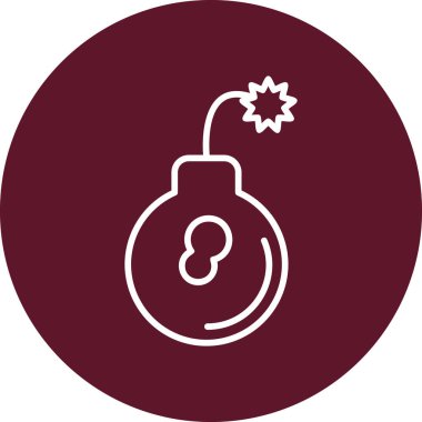 Bomba simgesinin vektör illüstrasyonu