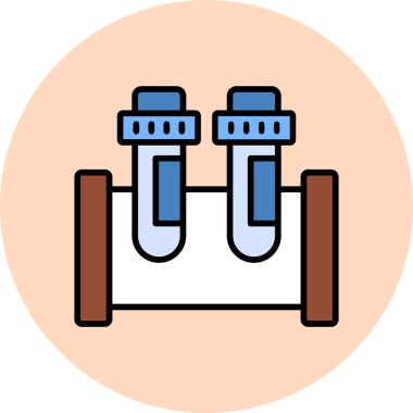 test tübü web simgesi basit tasarım
