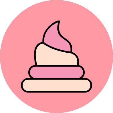 Tek bebek simgesinin vektör illüstrasyonu