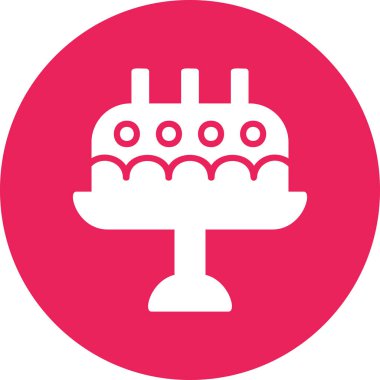 cake icon. simple web illustration