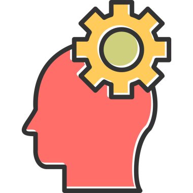 Yaratıcı süreç modern simge vektör illüstrasyonu