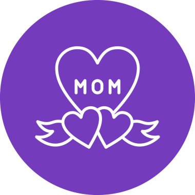 Kalp modern simge, vektör illüstrasyonu 