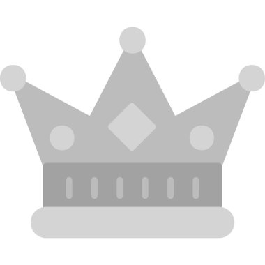 Taç. Web simgesi vektör illüstrasyonu