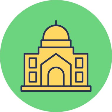 Cami simgesi, web basit illüstrasyon