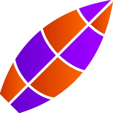 Sörf tahtası, modern simge, vektör illüstrasyonu