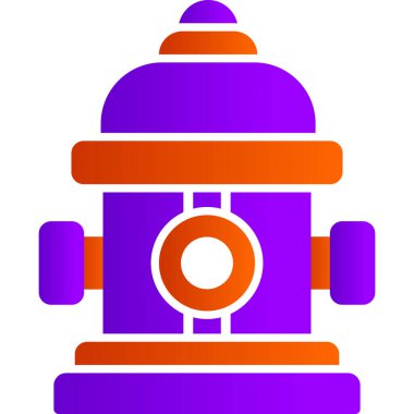 Yangın musluğu modern ikon vektör çizimi