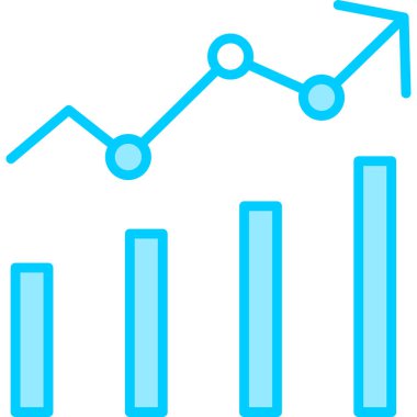 Grafik Analitiği. Web simgesi basit illüstrasyon