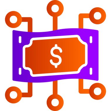 para işareti vektörü düz simge minimumu çizgi pictogram