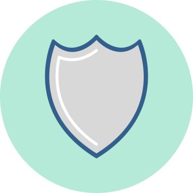 shield icon, simple web illustration