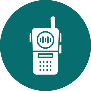 Walkie talkie kutsal kişilerin resmi, vektör çizim