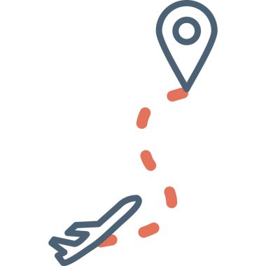 Route modern vector icon illustration