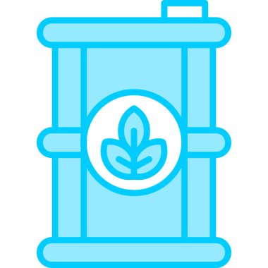 Biyoyakıt web simgesi basit illüstrasyon 