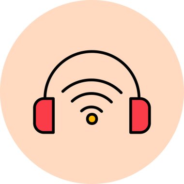 medya podcast 'i. Web simgesi basit tasarım