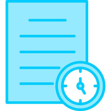 Zamanlama web simgesi, basit tasarım