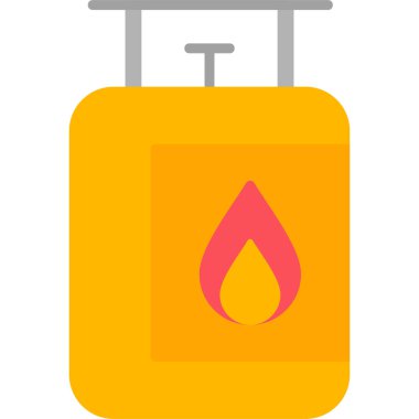 gaz tankı ikonu vektör illüstrasyonu