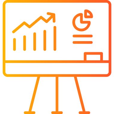 analizler sunum web simgesi basit illüstrasyon 