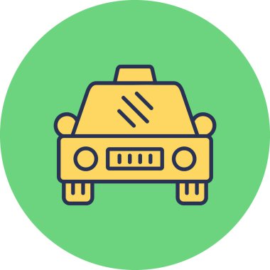 taxi car. web icon illustration