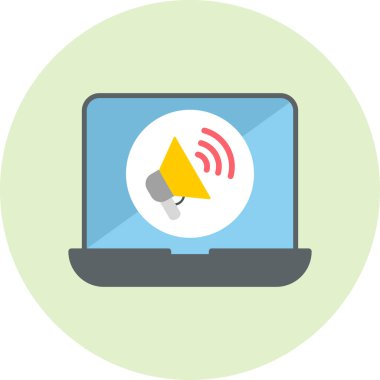 Soyut simge vektör illüstrasyonu pazarlanıyor