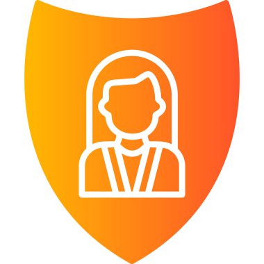 kalkan ikon vektör illüstrasyonu