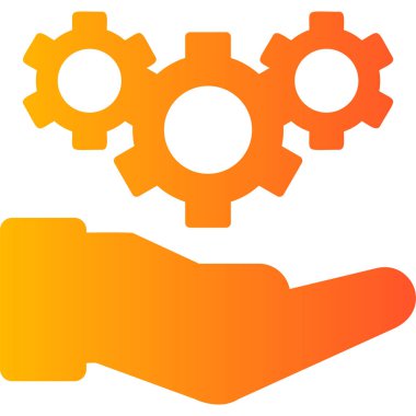 Gear modern simge, vektör illüstrasyonu