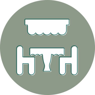 Restoran modern simgesi, vektör illüstrasyonu