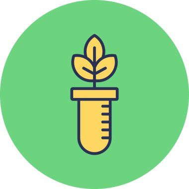 Bitki yetiştiriyorum. Web simgesi basit illüstrasyon