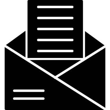 Zarf. Web simgesi basit illüstrasyon