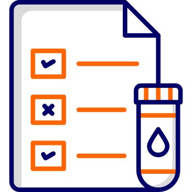 Medical Test Report modern vector icon illustration