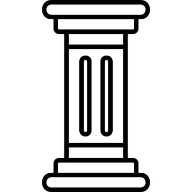 sütun simgesinin vektör çizimi 