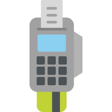 ATM 'de. Web simgesi basit illüstrasyon