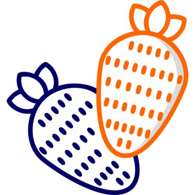 Çilek Ağı simgesi basit illüstrasyon