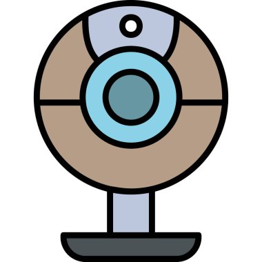 Web kamerası, basit Webcam simgesi tasarımı