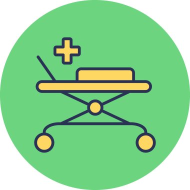 Acil Tıbbi Sedye Grafik Çizimi