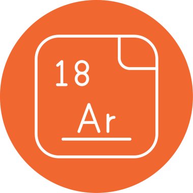 Argon modern simge vektör illüstrasyonu