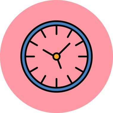 Saat zamanı, akıllı telefon aygıtının dijital illüstrasyonu 