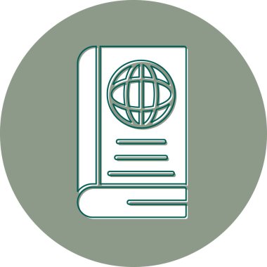 World Book icon modern vector illustration