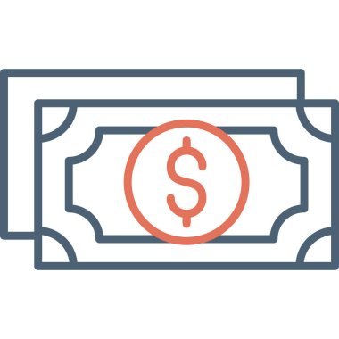 para işareti vektörü düz simge minimumu çizgi pictogram