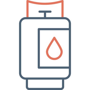 Gaz modern simgesi, vektör illüstrasyonu