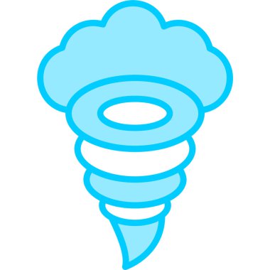 Twister modern simgesi, vektör illüstrasyonu