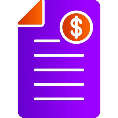 Alışveriş Faturası Vektör belgesi simgesi