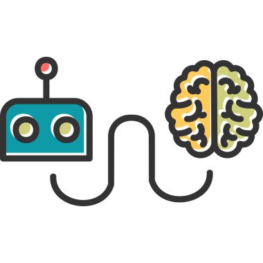 Reboot brain modern vector icon illustration