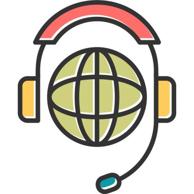 küresel ağ. Basit resimleme